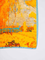 Orange Landscape Printed Stole - TOSSIDO