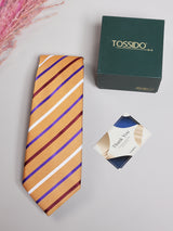 Orange Multi Stripe Necktie