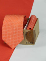 Orange Necktie & Pocket Square Giftset - TOSSIDO