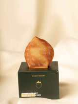 Orange Paisley Jacquard Pocket Square - TOSSIDO