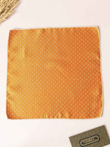 Orange Paisley Jacquard Pocket Square - TOSSIDO
