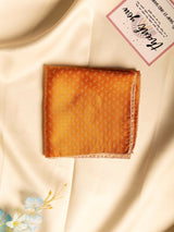 Orange Paisley Jacquard Pocket Square - TOSSIDO