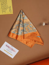 Orange Paisley Pocket Square - TOSSIDO