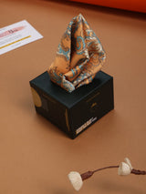 Orange Paisley Pocket Square - TOSSIDO