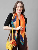 Orange Paisley Scarf & Scarf Bag Set - TOSSIDO