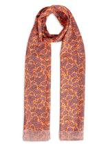 Orange Paisley Stole & Pocket Square Set - TOSSIDO