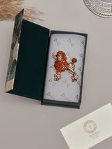 Orange Poodle Brooch - TOSSIDO