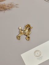 Orange Poodle Brooch - TOSSIDO