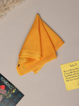Orange Solid Knitted Pocket Square - TOSSIDO