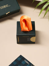 Orange Solid Silk Pocket Square - TOSSIDO