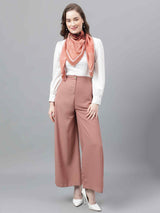 Peach Floral Scarf & Scarf Bag Set - TOSSIDO