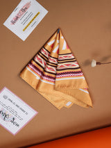 Peach Geometric Pocket Square - TOSSIDO
