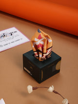 Peach Geometric Pocket Square - TOSSIDO