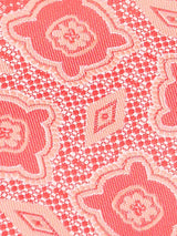 Peach Geometric Woven Ascot & Pocket Square - TOSSIDO