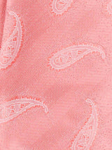 Peach Paisley Woven Cravat & Pocket Square Set - TOSSIDO