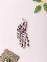 Peacock Crystal Brooch - TOSSIDO
