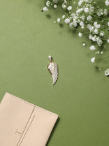 Petite Gold Angel Wing Pendant - TOSSIDO