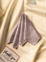 Pink Abstract Jacquard Pocket Square - TOSSIDO