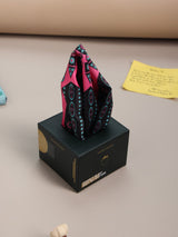 Pink & Black Geometric Pocket Square - TOSSIDO