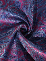 Pink & Blue Paisley Performance Silk™ Pocket Square - TOSSIDO