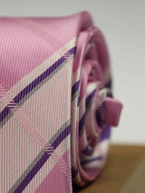 Pink Check Necktie
