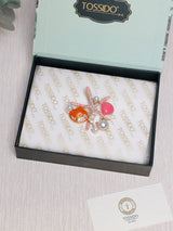 Pink & Coral Starfish Shells Brooch - TOSSIDO