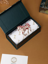 Pink Crystal Horse Brooch