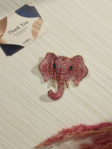 Pink Elephant Brooch - TOSSIDO