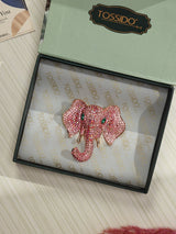 Pink Elephant Brooch - TOSSIDO