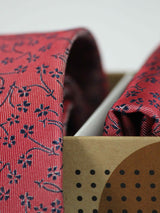 Pink Floral Necktie & Pocket Square Giftset - TOSSIDO