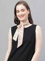 Pink Floral Scarf & Scarf Bag Set - TOSSIDO
