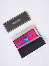 Pink Geometric Large Scarf - TOSSIDO
