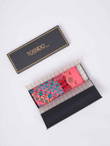 Pink Geometric Large Scarf - TOSSIDO