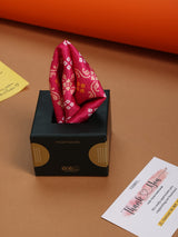 Pink Geometric Pocket Square - TOSSIDO