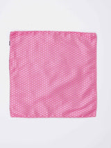 Pink Geometric Reversible Stole & Pocket Square Set - TOSSIDO