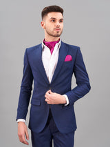 Pink Geometric Woven Cravat & Pocket Square Set - TOSSIDO