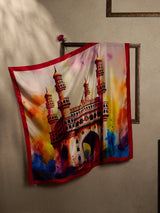 Pink Hyderabad Charminar City Scarf - TOSSIDO