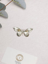 Pink & Lilac Crystal Butterfly Brooch - TOSSIDO