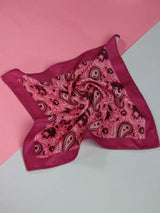 Pink Paisley Pocket Square - TOSSIDO