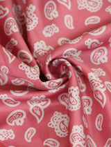 Pink Paisley Pocket Square - TOSSIDO