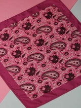 Pink Paisley Pocket Square - TOSSIDO