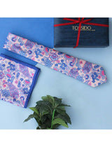 Pink Paisley Printed Necktie & Pocket Square Gift Set - TOSSIDO