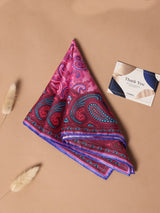 Pink Paisley Silk Pocket Square - TOSSIDO