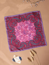 Pink Paisley Silk Pocket Square - TOSSIDO