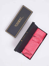 Pink Paisley Woven Cravat & Pocket Square Set - TOSSIDO