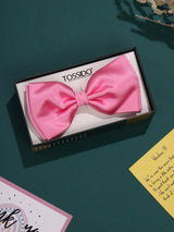 Pink Satin Poly Bow Tie - TOSSIDO