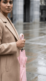 Pink Solid Capsule Umbrella - TOSSIDO