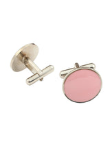 Pink Solid Cufflink - TOSSIDO