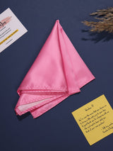 Pink Solid Pocket Square - TOSSIDO