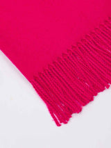 Pink Solid Woolen Muffler - TOSSIDO